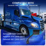 Peterbilt 579/587 Hood Mirror w/ Arm – Black (2010–2017) - RoadWest Truck Parts - B09H5KWVJ5 - High Soar