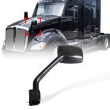 Peterbilt 579/587 Hood Mirror w/ Arm – Black (2010–2017) - RoadWest Truck Parts - B09V4W4MZ1 - High Soar