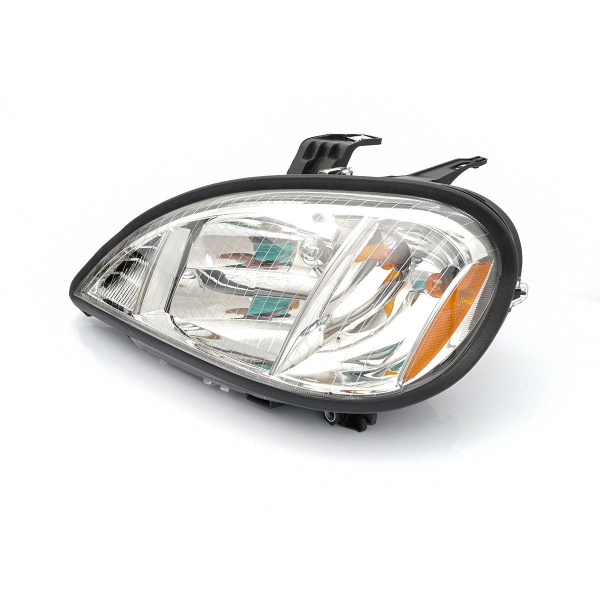 Pair Headlights Headlamps w/Bulbs For Freightliner Columbia 2004-2017 LH+RH Side