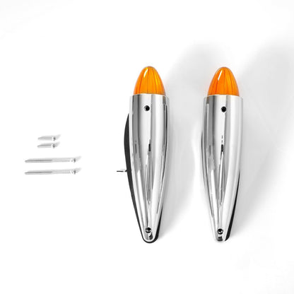 2x 19 LED Amber Torpedo Cab Marker Roof Running Top Light For Peterbilt 220 / 320 / 389 / 567 / 579 / 587