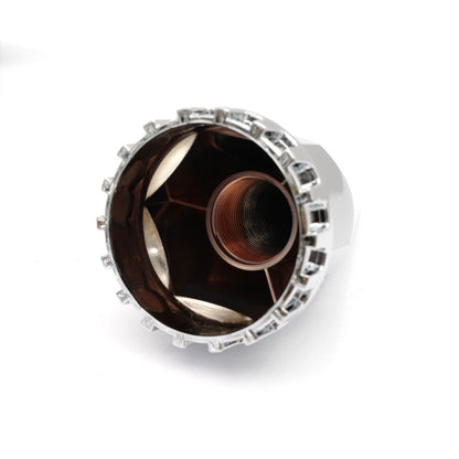 Semi Truck 33mm Front Hub Wheel Alxe Covers Chrome Lug Nuts Covers Spiked