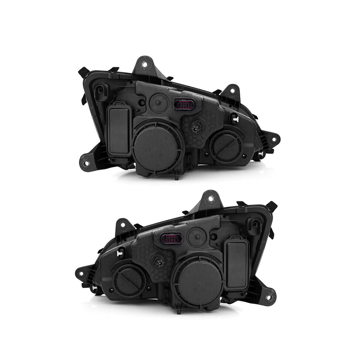 4PCS Full LED Headlights Headlamps & LED Fog Lights For 2008-2015 Kenworth T660