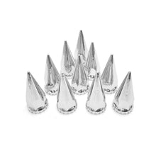 33mm Chrome ABS Plastic Lug Nut Covers Caps Screw on Spiked For Semi Truck 20PCS