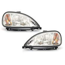 Pair Headlights Headlamps w/Bulbs For Freightliner Columbia 2004-2017 LH+RH Side
