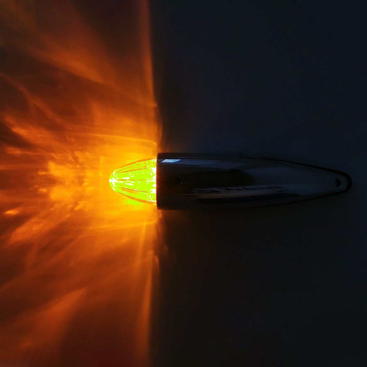 2x 19 LED Amber Torpedo Cab Marker Roof Running Top Light For Peterbilt 220 / 320 / 389 / 567 / 579 / 587