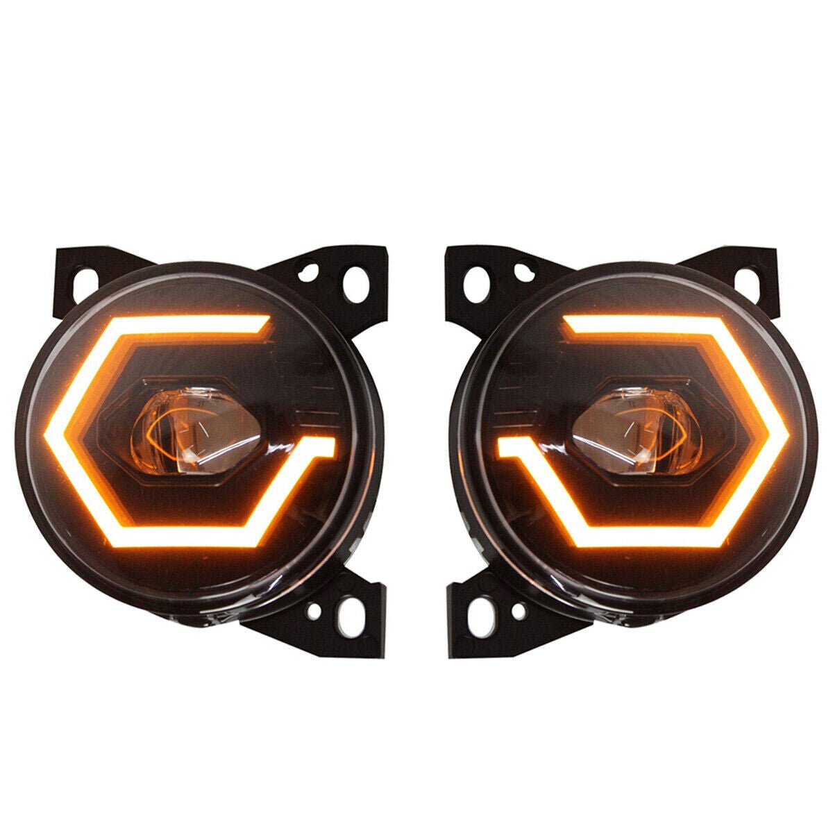 4PCS Full LED Headlights Headlamps & LED Fog Lights For 2008-2015 Kenworth T660