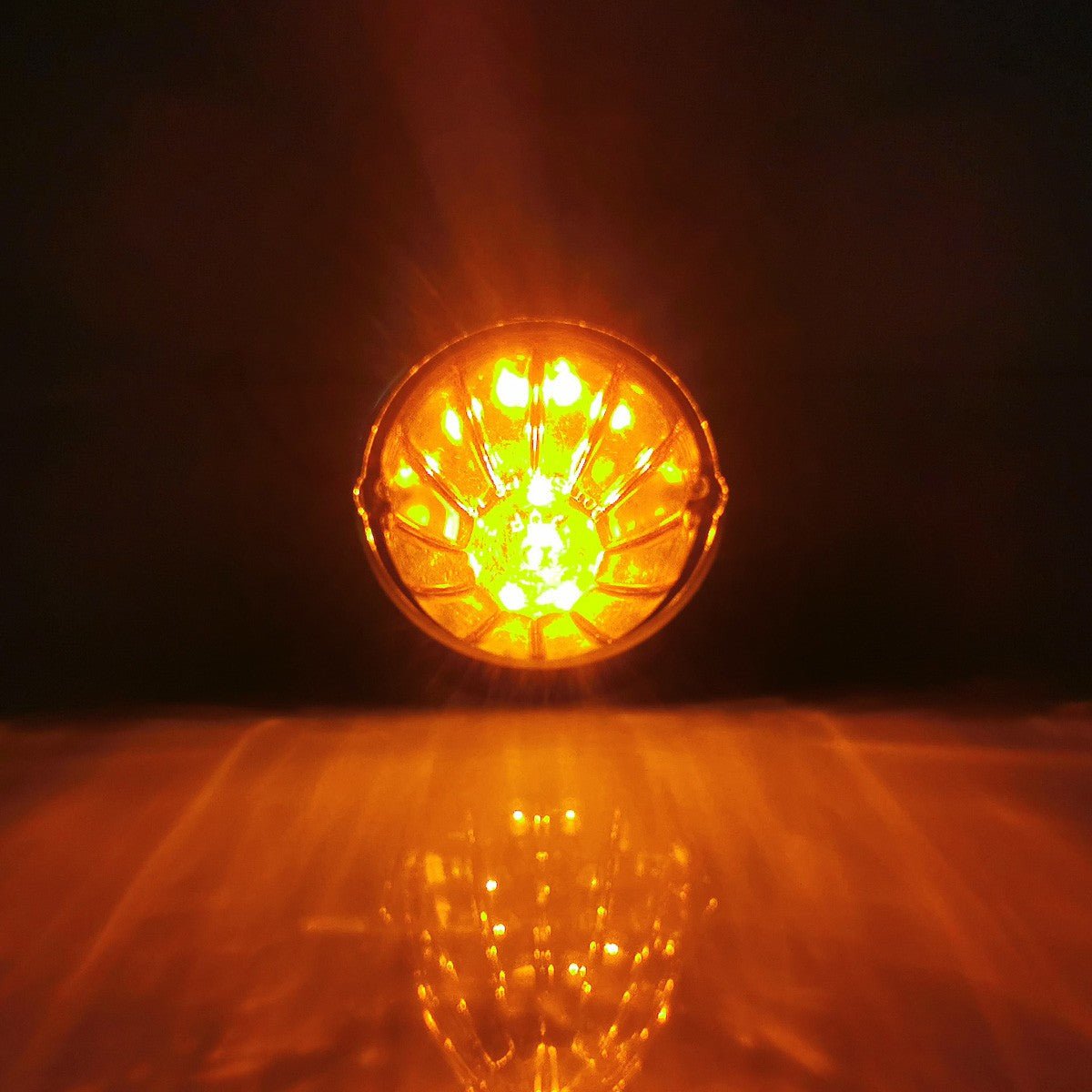 2x 19 LED Amber Torpedo Cab Marker Roof Running Top Light For Peterbilt 220 / 320 / 389 / 567 / 579 / 587