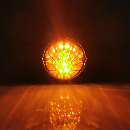 2x 19 LED Amber Torpedo Cab Marker Roof Running Top Light For Peterbilt 220 / 320 / 389 / 567 / 579 / 587