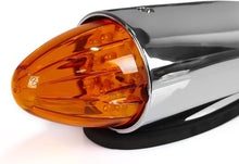 19-LED Amber Torpedo Roof Cab Marker Lights (2 Pack) For Freightliner M2 106