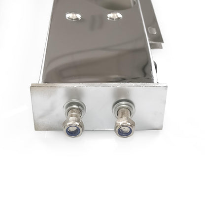 Semi Truck 30" Mud Flap Hanger Rear Bar Pair – Stainless Steel, 2.5" Bolt Spacing – Chrome (2pcs) - RoadWest Truck Parts - B0FSD41ZGW - High Soar