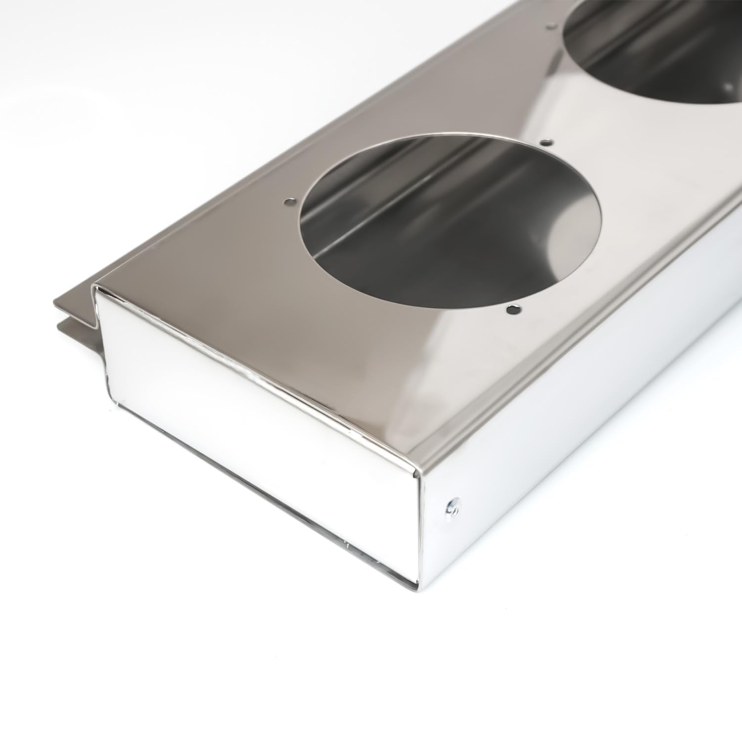 Semi Truck 30" Mud Flap Hanger Rear Bar Pair – Stainless Steel, 2.5" Bolt Spacing – Chrome (2pcs) - RoadWest Truck Parts - B0FSD41ZGW - High Soar