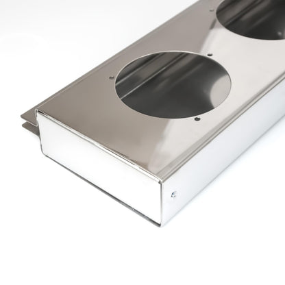 Semi Truck 30" Mud Flap Hanger Rear Bar Pair – Stainless Steel, 2.5" Bolt Spacing – Chrome (2pcs) - RoadWest Truck Parts - B0FSD41ZGW - High Soar