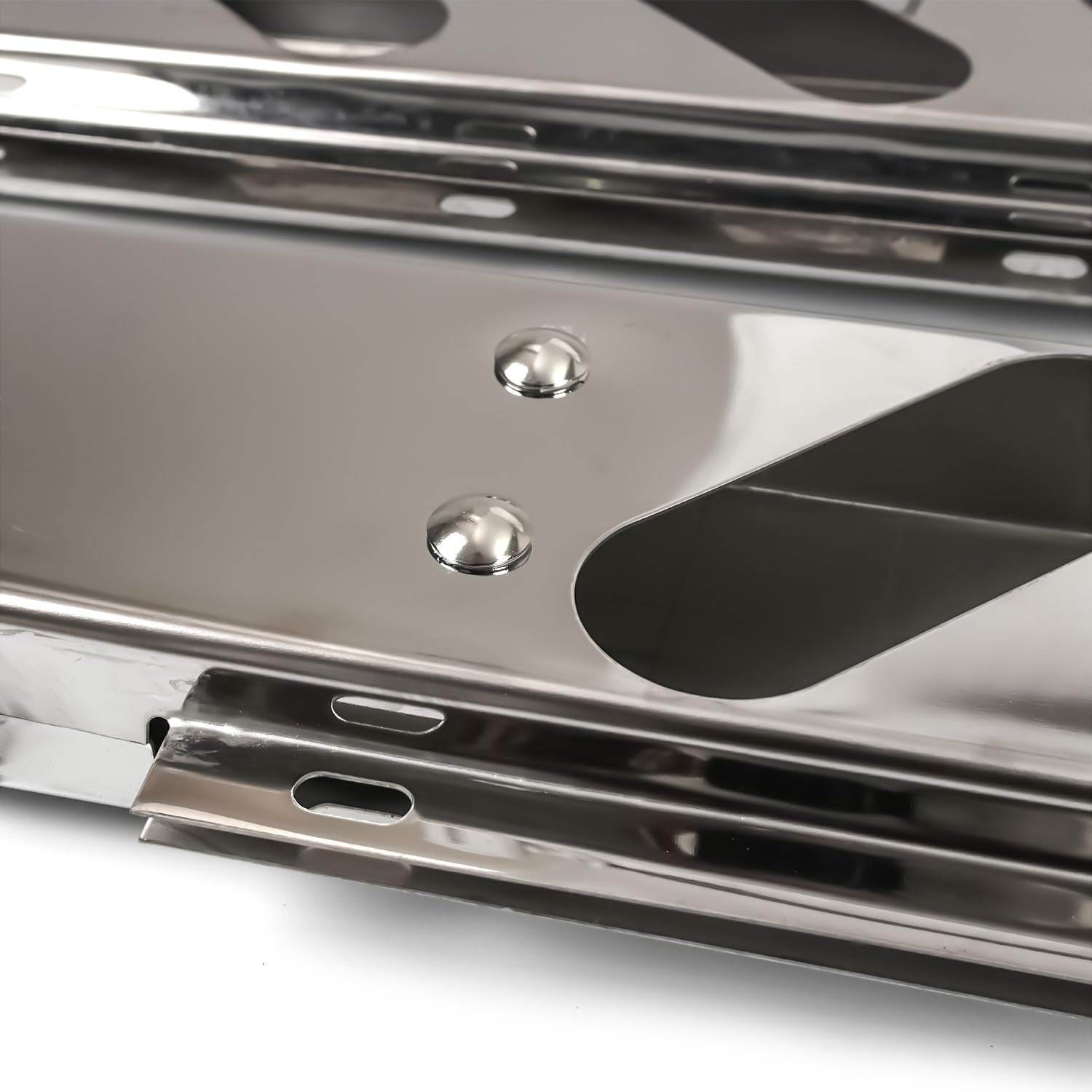 Semi Truck 30" Mud Flap Hanger Rear Bar Pair – Stainless Steel, 2.5" Bolt Spacing – Chrome (2pcs) - RoadWest Truck Parts - B0FSD41ZGW - High Soar