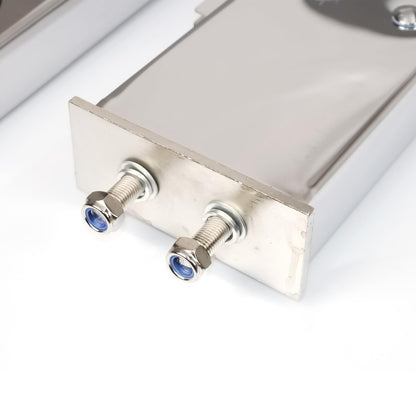 Semi Truck 30" Mud Flap Hanger Rear Bar Pair – Stainless Steel, 2.5" Bolt Spacing – Chrome (2pcs) - RoadWest Truck Parts - B0FSD41ZGW - High Soar