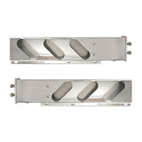Semi Truck 30" Mud Flap Hanger Rear Bar Pair – Stainless Steel, 2.5" Bolt Spacing – Chrome (2pcs) - RoadWest Truck Parts - B0FSD41ZGW - High Soar
