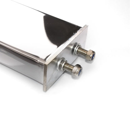 Semi Truck 30" Mud Flap Hanger Rear Bar Pair – Stainless Steel, 2.5" Bolt Spacing – Chrome (2pcs) - RoadWest Truck Parts - B0FSD41ZGW - High Soar