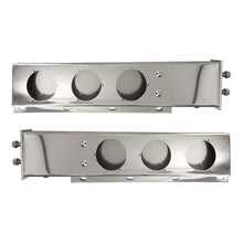 Semi Truck 30" Mud Flap Hanger Rear Bar Pair – Stainless Steel, 2.5" Bolt Spacing – Chrome (2pcs) - RoadWest Truck Parts - MZ-322-07E - High Soar