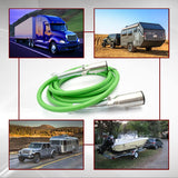 Semi Truck 7 - Way ABS Coiled Cable – 12 ft (Green Jacket) - RoadWest Truck Parts - B0B4ZFKFRT - High Soar