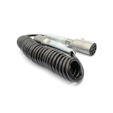 Semi Truck 7 - Way ABS Coiled Cable – 15 ft (Black) - RoadWest Truck Parts - B0B4ZLGTWD - High Soar