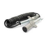 Semi Truck 7 - Way ABS Coiled Cable – 15 ft (Black) - RoadWest Truck Parts - B0B4ZLGTWD - High Soar