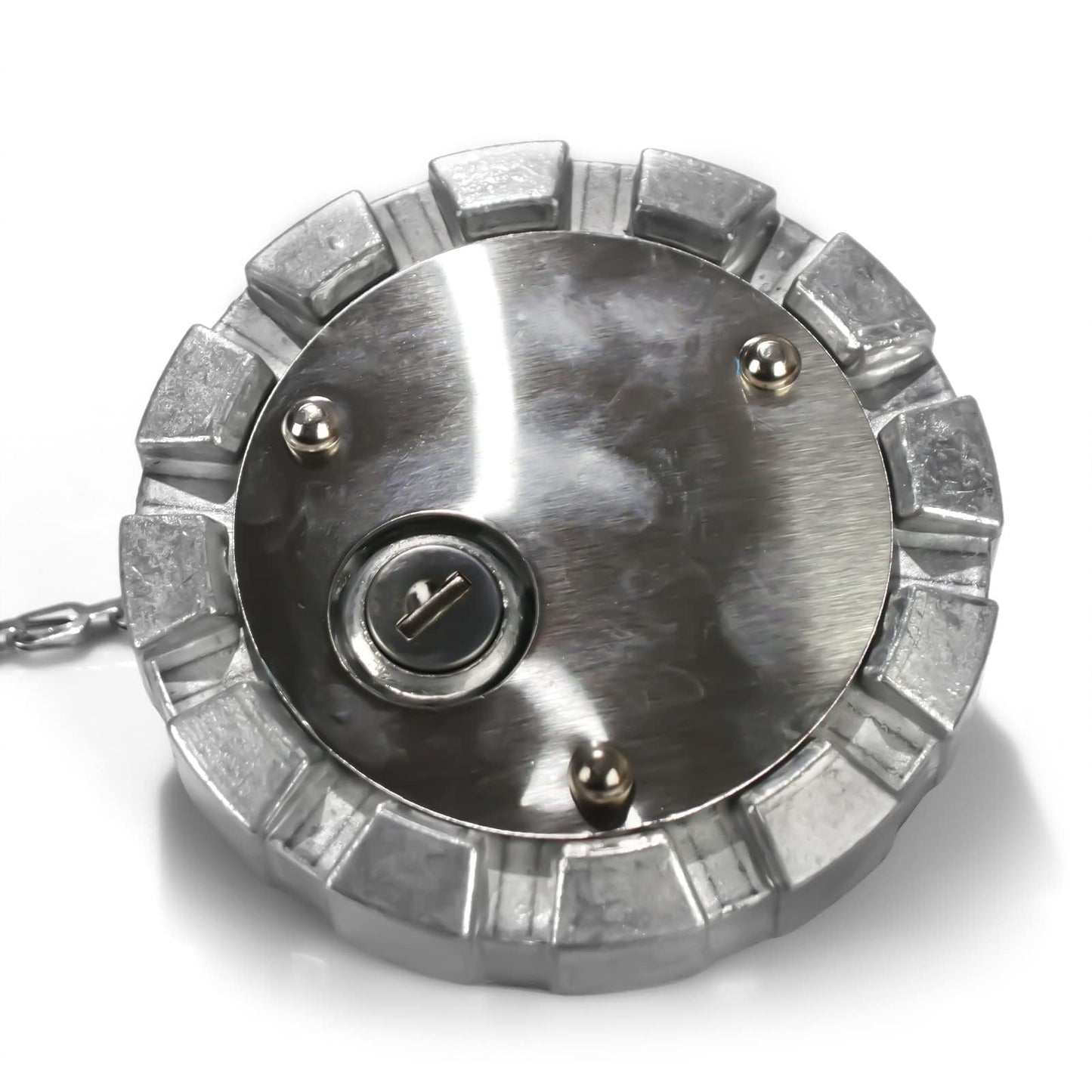 Semi Truck Locking Fuel Cap 3.5" Vented – Aluminum w/ 2 Keys (SNV431089) - RoadWest Truck Parts - B0BYYH4CMZ - High Soar