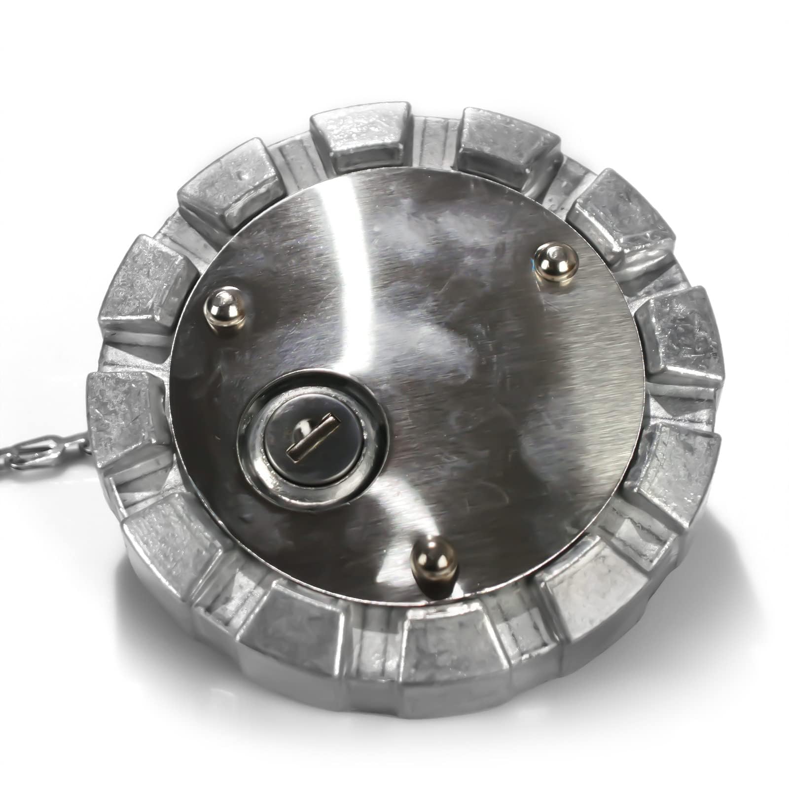 Semi Truck Locking Fuel Cap 3.5" Vented – Aluminum w/ 2 Keys (SNV431089) - RoadWest Truck Parts - B0BYYH4CMZ - High Soar