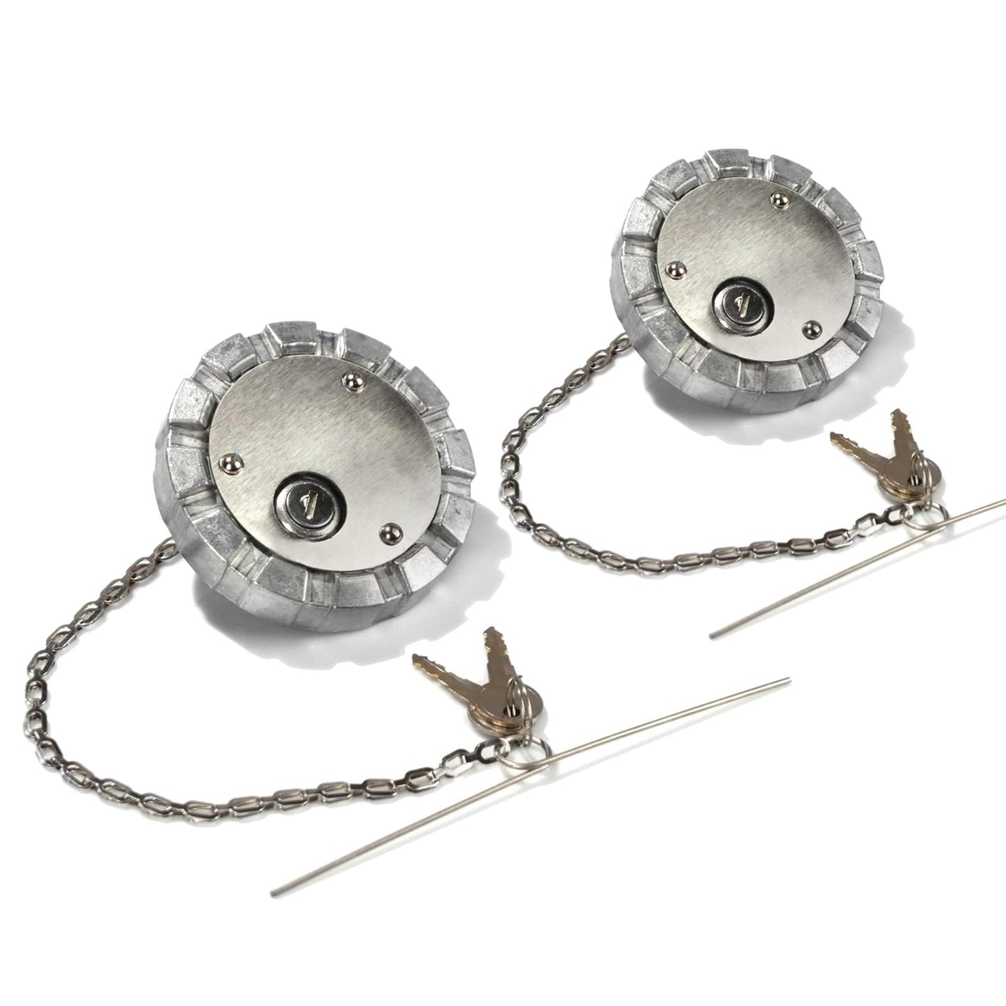 Semi Truck Locking Fuel Cap 3.5" Vented – Aluminum w/ 2 Keys (SNV431089) - RoadWest Truck Parts - B0BYYH4CMZ - High Soar