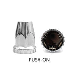 Semi Truck Lug Nut Covers – 33mm Chrome ABS (10 Pack) - RoadWest Truck Parts - B0B254MVMK - High Soar