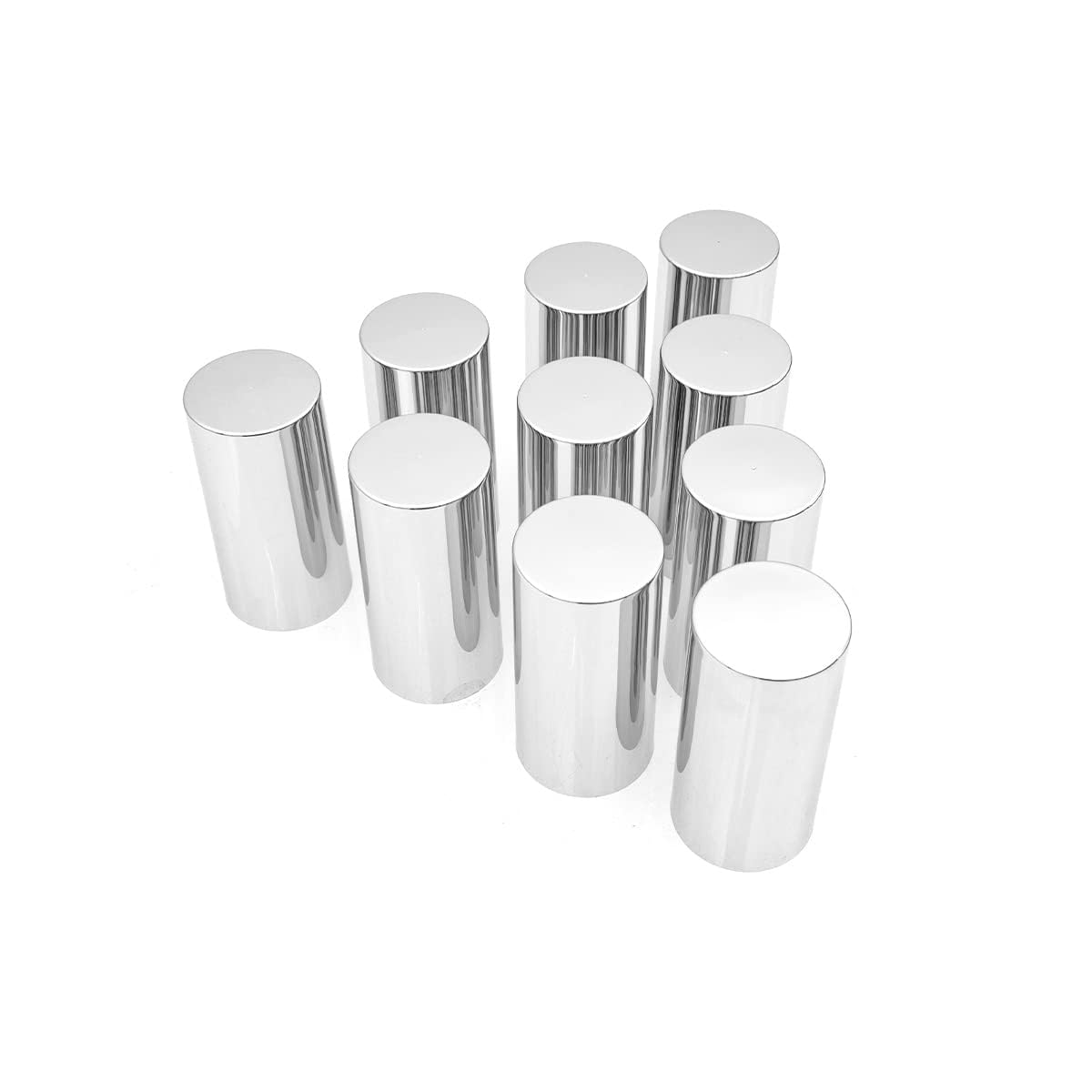 Semi Truck Lug Nut Covers – 33mm Chrome ABS (10 Pack) - RoadWest Truck Parts - B0B254MVMK - High Soar