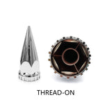 Semi Truck Lug Nut Covers – 33mm Chrome ABS (10 Pack) - RoadWest Truck Parts - B0B254MVMK - High Soar