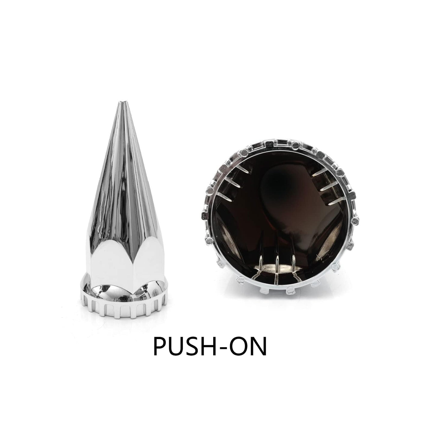 Semi Truck Lug Nut Covers – 33mm Chrome ABS (10 Pack) - RoadWest Truck Parts - B0B254MVMK - High Soar