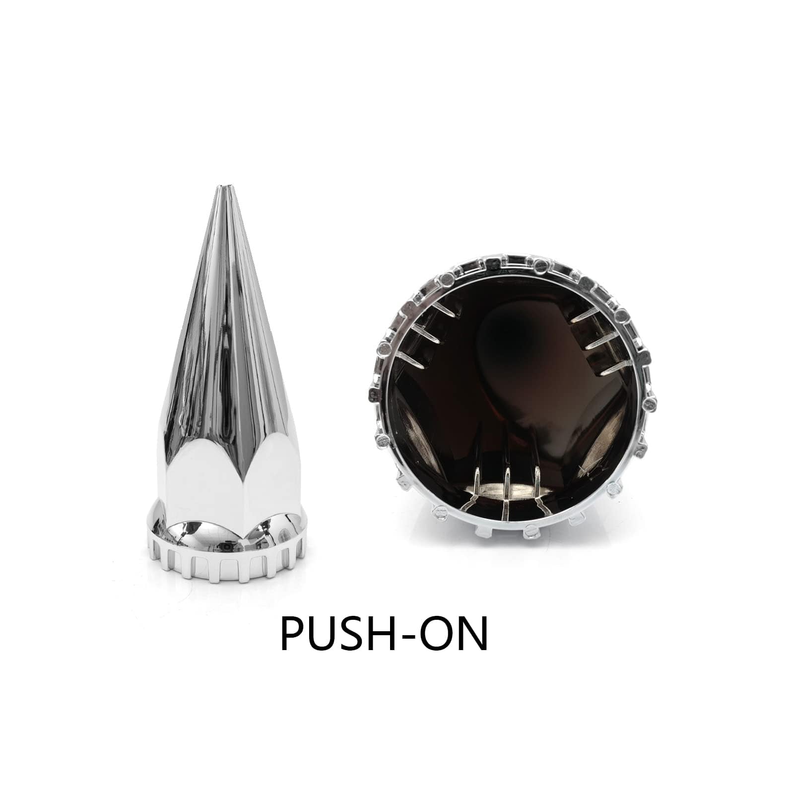 Semi Truck Lug Nut Covers – 33mm Chrome ABS (10 Pack) - RoadWest Truck Parts - B0B254MVMK - High Soar