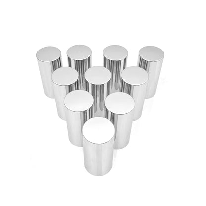 Semi Truck Lug Nut Covers – 33mm Chrome ABS (10 Pack) - RoadWest Truck Parts - B0B282J8JH - High Soar