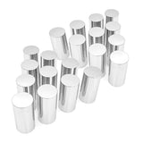 Semi Truck Lug Nut Covers – 33mm Chrome Bullet Style (20pcs Set) - RoadWest Truck Parts - B0CQN6Q2ZR - RoadWest Truck Parts