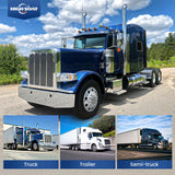 Semi Truck Lug Nut Covers – 33mm Chrome Bullet Style (20pcs Set) - RoadWest Truck Parts - B0CQN6Q2ZR - RoadWest Truck Parts