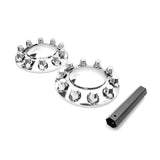 Semi Truck Lug Nut Covers – 33mm Chrome, Screw - On ABS (Set) - RoadWest Truck Parts - B0B2885G8Q - High Soar