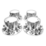 Semi Truck Lug Nut Covers – 33mm Chrome, Screw - On ABS (Set) - RoadWest Truck Parts - B0B2885G8Q - High Soar