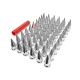 Semi Truck Lug Nut Covers – 33mm Chrome, Screw - On ABS (Set) - RoadWest Truck Parts - B0B2885G8Q - High Soar