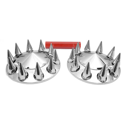 Semi Truck Lug Nut Covers – 33mm Chrome, Screw - On ABS (Set) - RoadWest Truck Parts - B0B28888C4 - High Soar