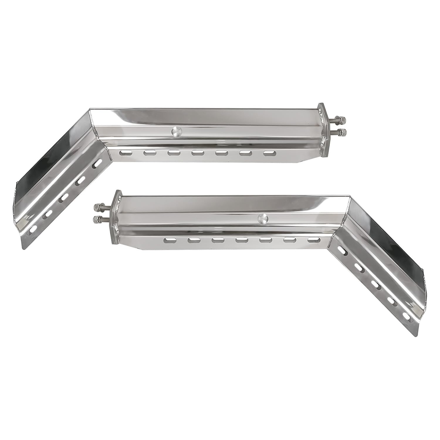 Semi Truck Mud Flap Hanger Pair – 30" Stainless Steel, 2.5" Bolt Spacing (2pcs) - RoadWest Truck Parts - B0FSCYDNFN - High Soar