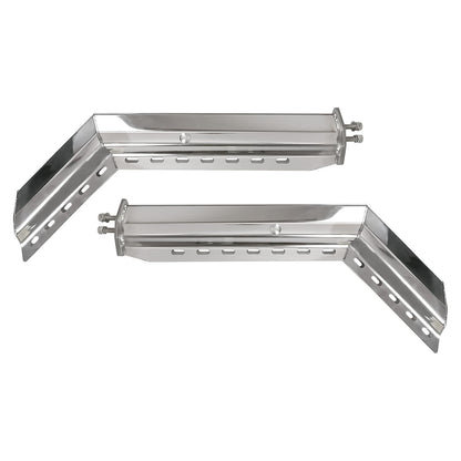 Semi Truck Mud Flap Hanger Pair – 30" Stainless Steel, 2.5" Bolt Spacing (2pcs) - RoadWest Truck Parts - B0FSCYDNFN - High Soar