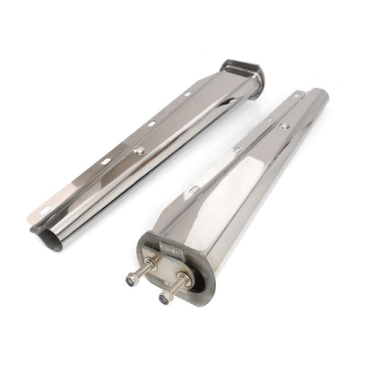 Semi Truck Mud Flap Hanger Pair – 30" Stainless Steel, 2.5" Bolt Spacing (2pcs) - RoadWest Truck Parts - B0FSD1HWWG - High Soar