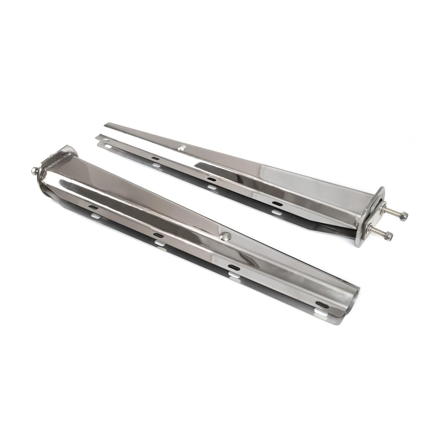 Semi Truck Mud Flap Hanger Pair – 30" Stainless Steel, 2.5" Bolt Spacing (2pcs) - RoadWest Truck Parts - B0FSD1HWWG - High Soar