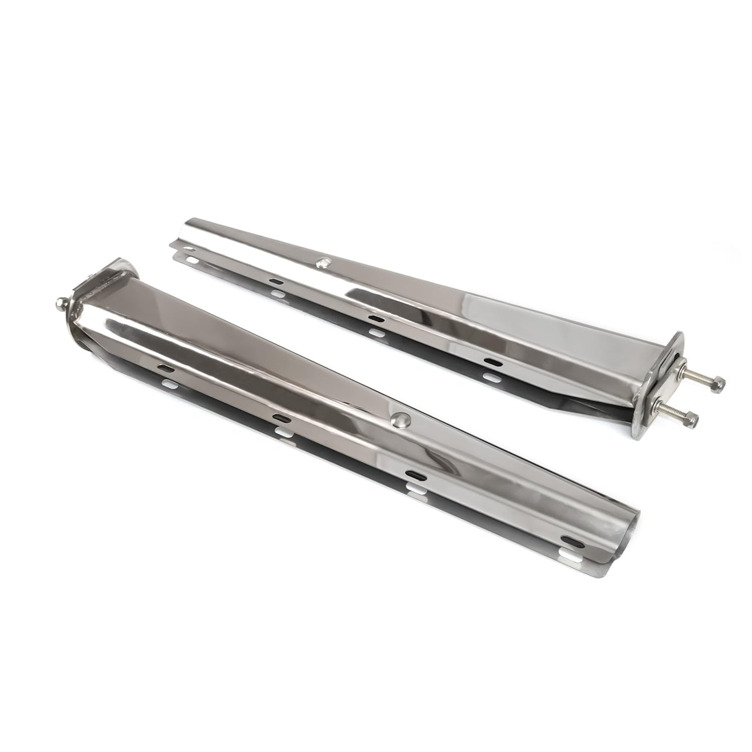 Semi Truck Mud Flap Hanger Pair – 30" Stainless Steel, 2.5" Bolt Spacing (2pcs) - RoadWest Truck Parts - B0FSD1HWWG - High Soar