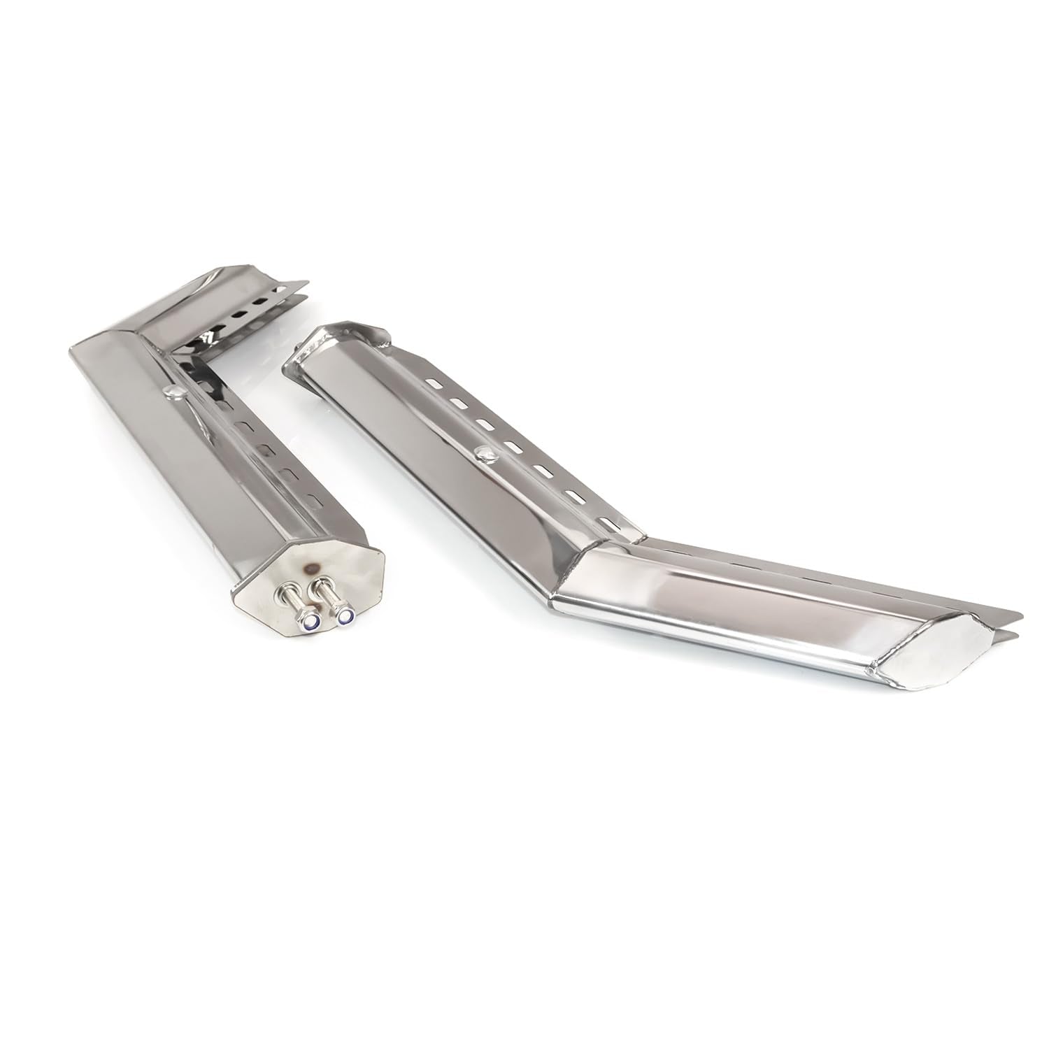 Semi Truck Mud Flap Hanger Pair – 30" Stainless Steel, 2.5" Bolt Spacing (2pcs) - RoadWest Truck Parts - B0FSD1HWWG - High Soar