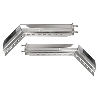 Semi Truck Mud Flap Hanger Pair – 30" Stainless Steel, 2.5" Bolt Spacing (2pcs) - RoadWest Truck Parts - B0FSD1HWWG - High Soar