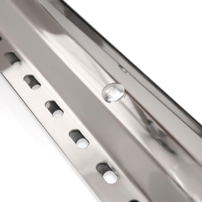 Semi Truck Mud Flap Hanger Pair – 30" Stainless Steel, 2.5" Bolt Spacing (2pcs) - RoadWest Truck Parts - B0FSD1HWWG - High Soar