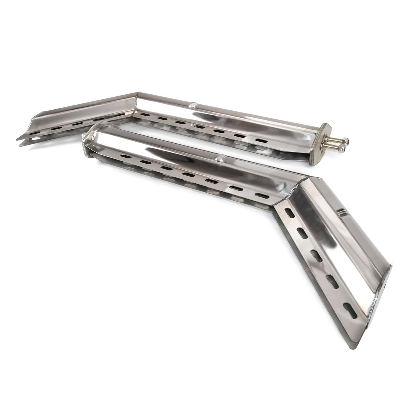 Semi Truck Mud Flap Hanger Pair – 30" Stainless Steel, 2.5" Bolt Spacing (2pcs) - RoadWest Truck Parts - B0FSD1HWWG - High Soar