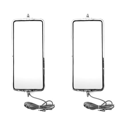 Peterbilt 335–389 Stainless Door Mirror Pair – Heated (Left & Right)