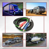 Tractor Trailer 3 - in - 1 Air Line Hose Kit – ABS 7 - Way Power Cable + Dual Air Hoses (12/15 ft) - RoadWest Truck Parts - MZ-U309-02 - High Soar